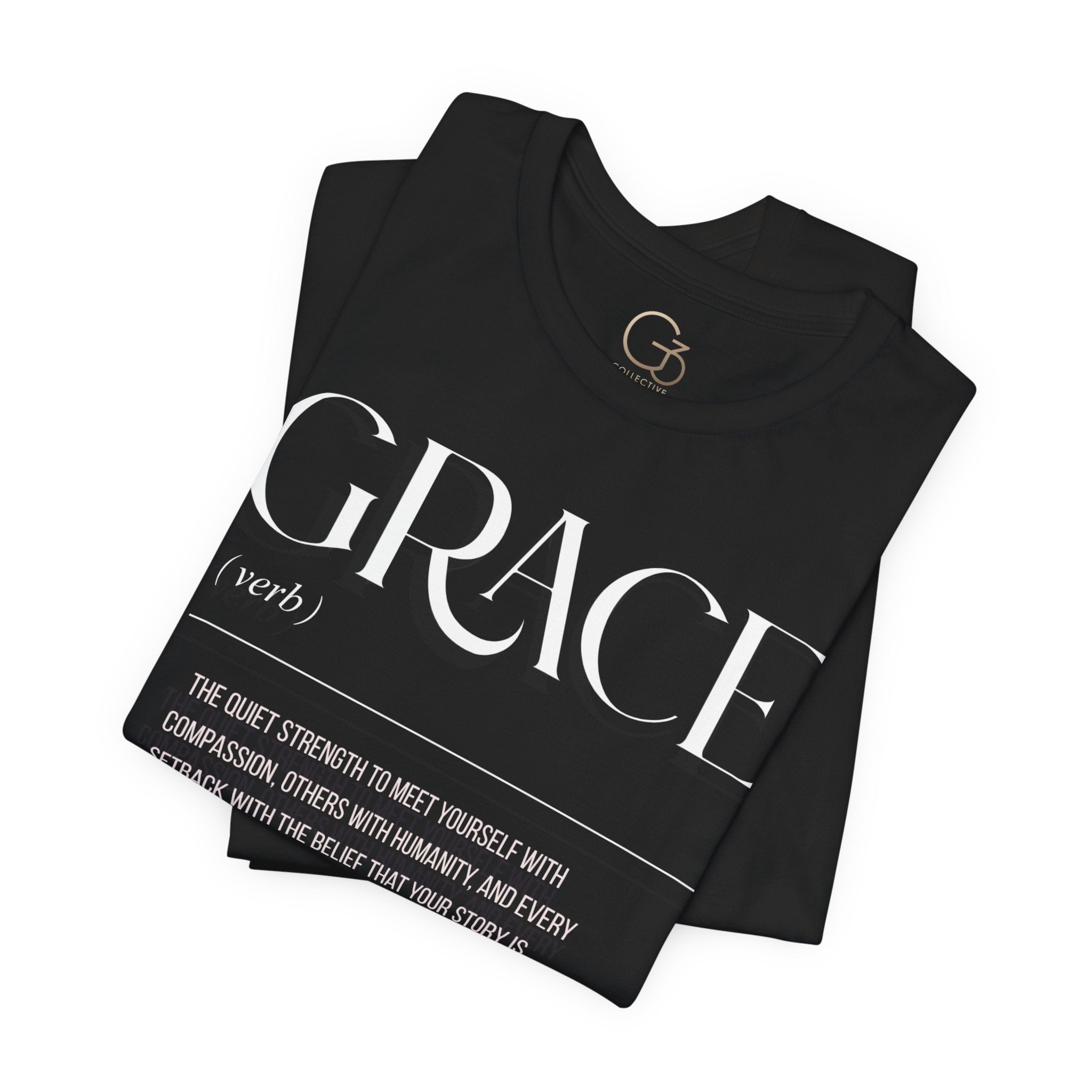 Grace Definition Tee — Minimalist Inspirational Graphic T-Shirt