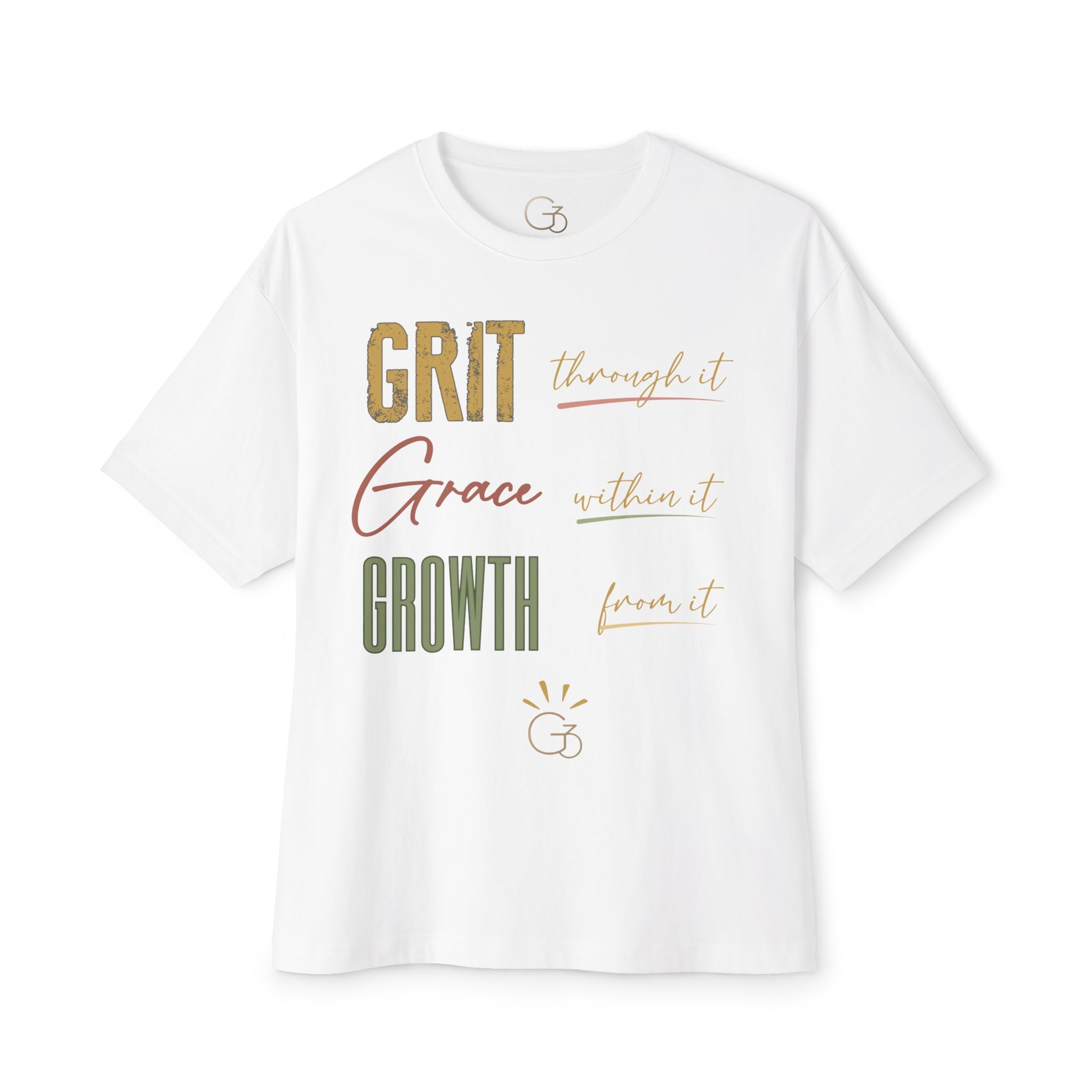 The G3 Tee | Grit Through It. Grace Within It. Growth From It.