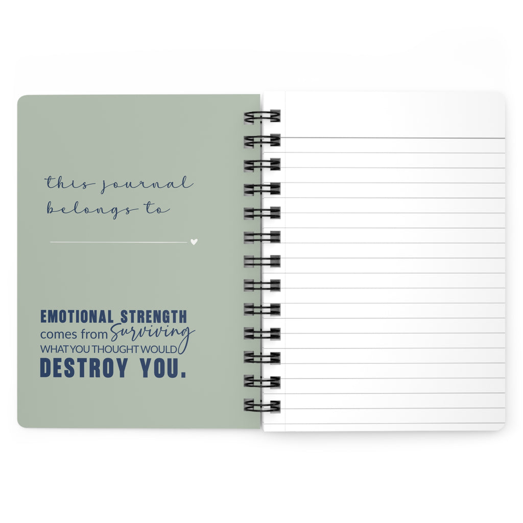 Grit Grace Growth Spiral Notebook – Inspirational Journal for Goals & Growth