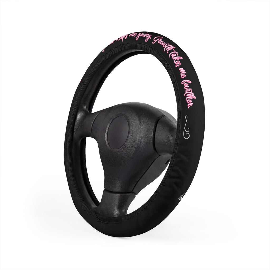 Grit. Grace. Growth. Steering Wheel Cover | Inspirational Car Accessory