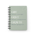 Grit Grace Growth Spiral Notebook – Inspirational Journal for Goals & Growth