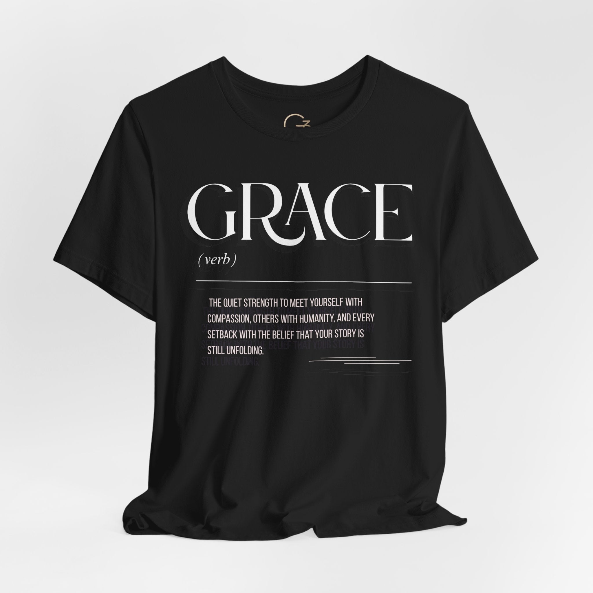 Grace Definition Tee — Minimalist Inspirational Graphic T-Shirt