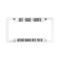 Grit + Grace + Growth License Plate Frame — “Nothing Changes Until You Do” Inspirational Car Frame