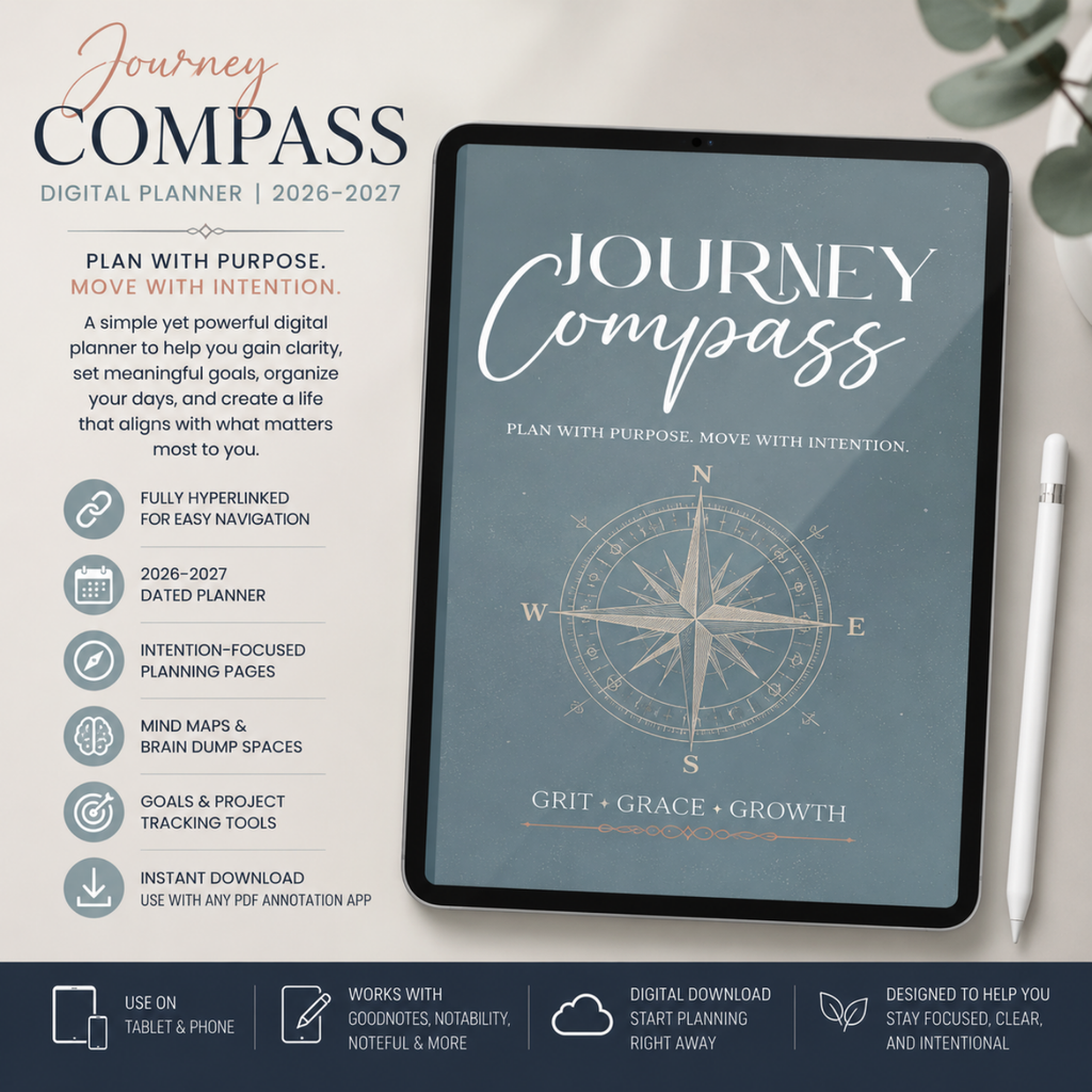 Journey Compass Digital Planner | 2026–2027