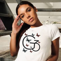 Butterfly G3 Logo Tee Floral Butterfly Graphic T-Shirt