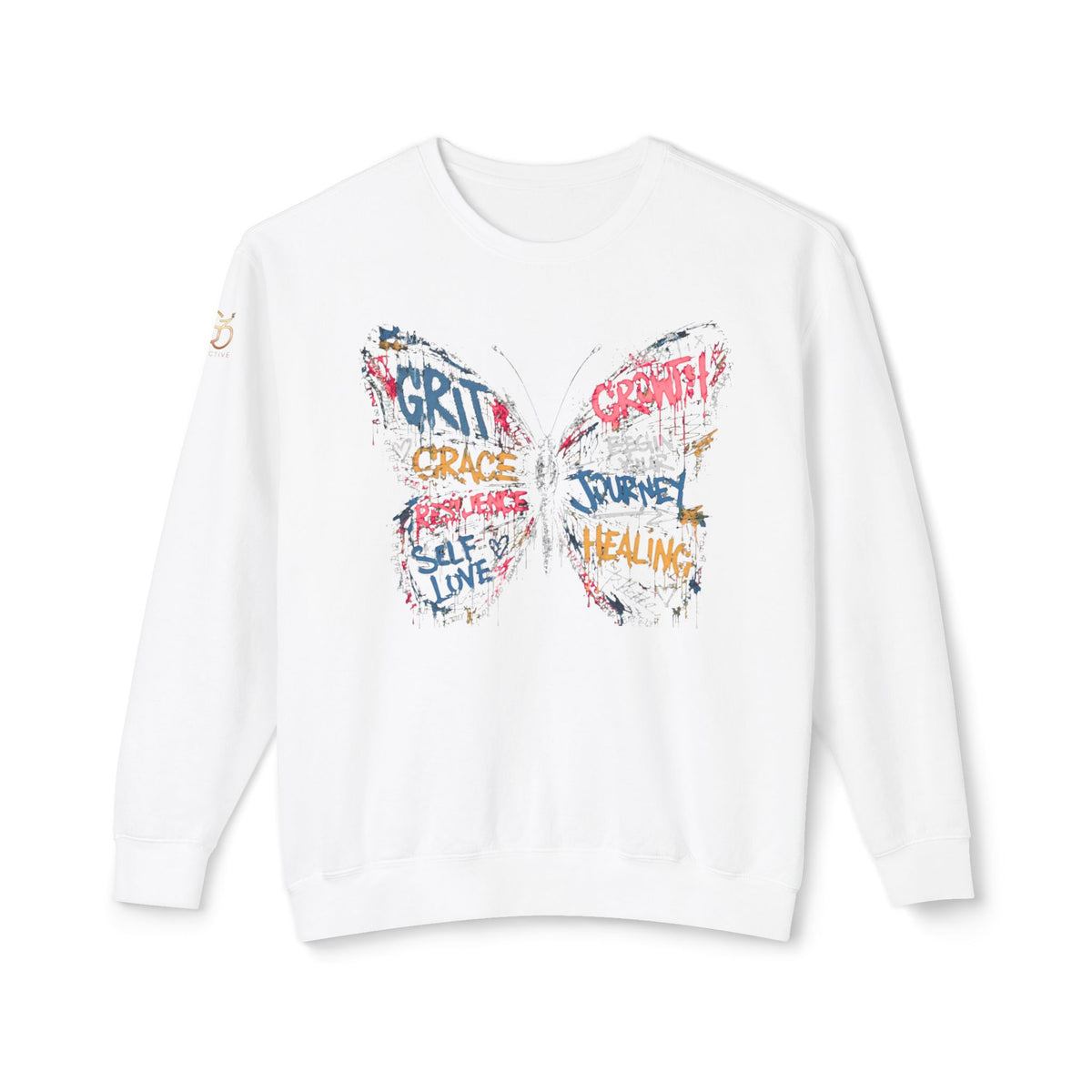 Graffiti Butterfly Crewneck Sweatshirt
