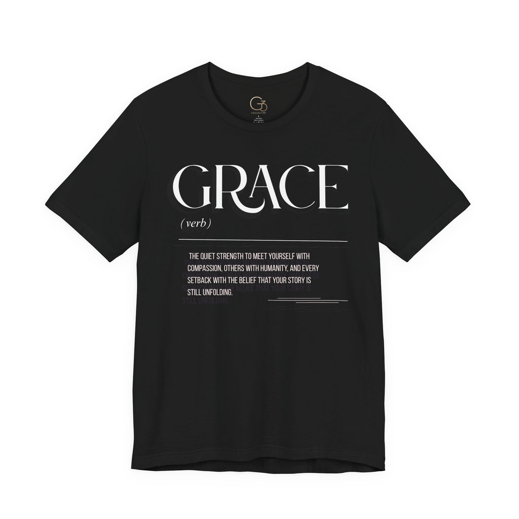 Grace Definition Tee — Minimalist Inspirational Graphic T-Shirt
