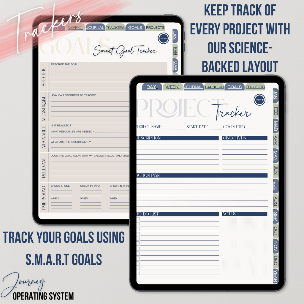 Journey OS Digital Planner | 2026–2027 Your plans. Your goals. Your growth. One place to hold it all.