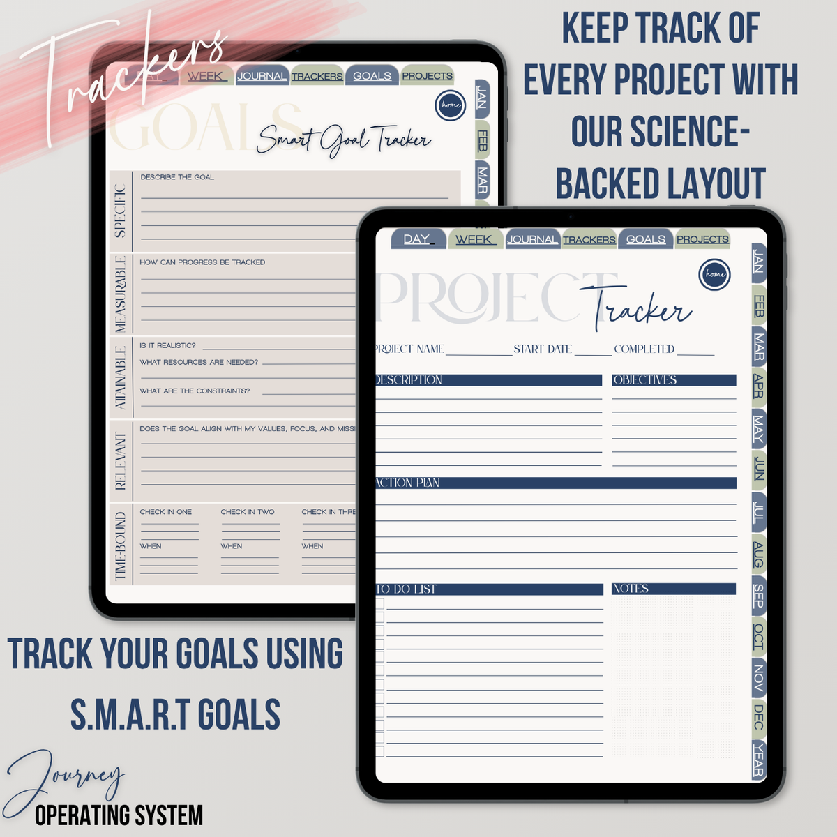 Journey OS Digital Planner | 2026–2027 Your plans. Your goals. Your growth. One place to hold it all.