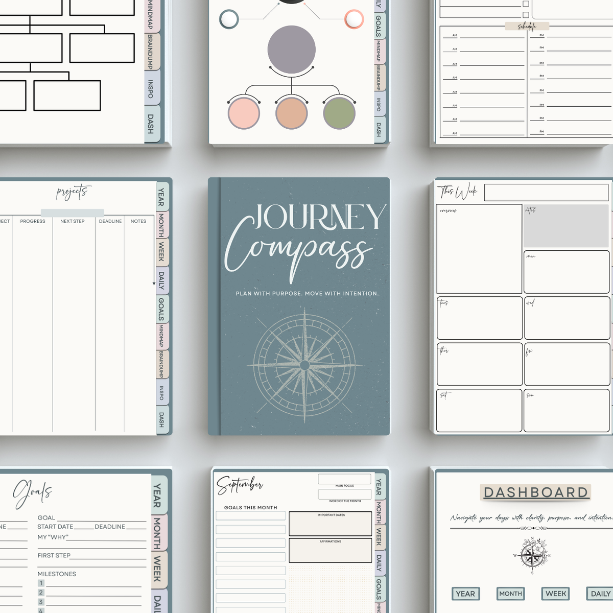 Journey Compass Digital Planner | 2026–2027