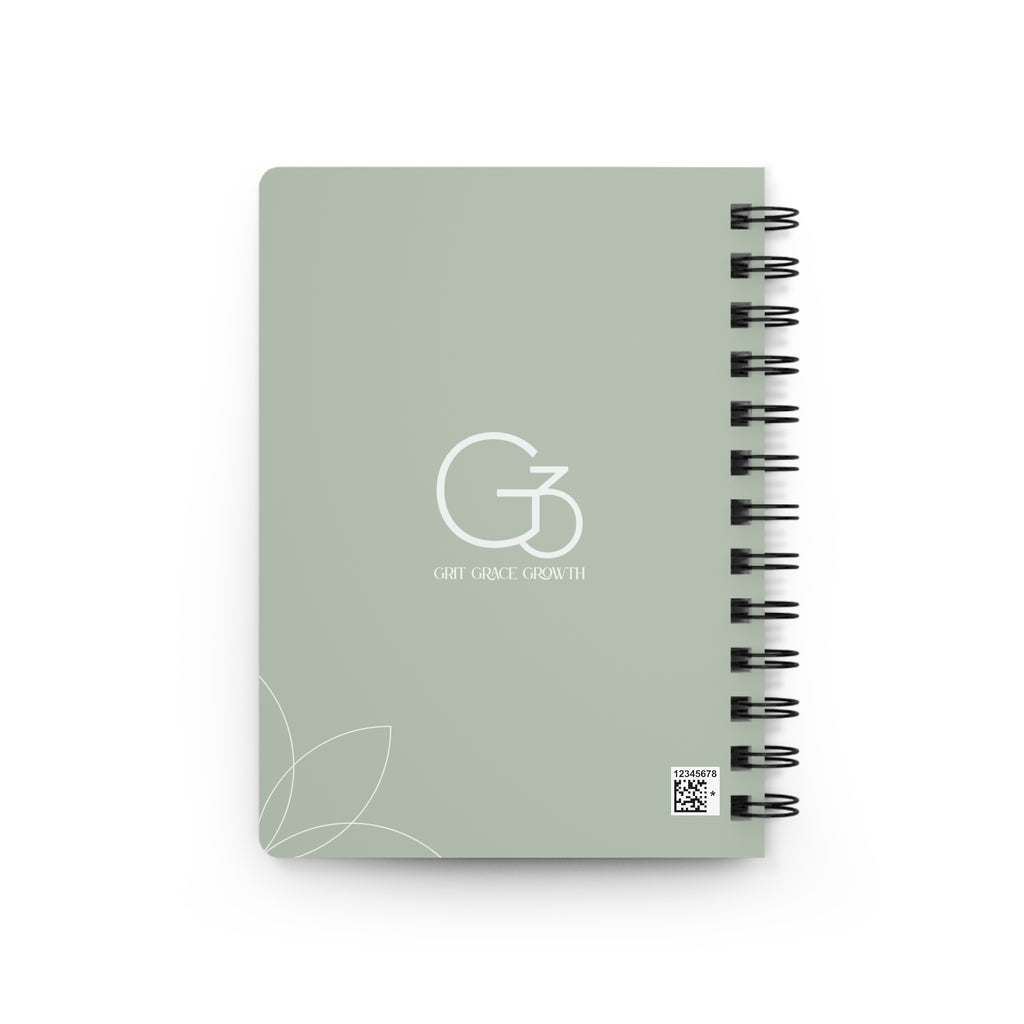 Grit Grace Growth Spiral Notebook – Inspirational Journal for Goals & Growth