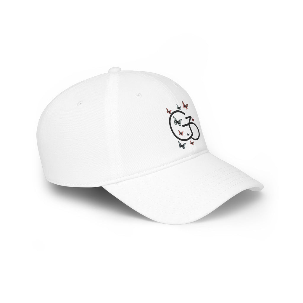 Grit • Grace • Growth Embroidered Low Profile Baseball Cap - Inspirational Women's Motivational Hat
