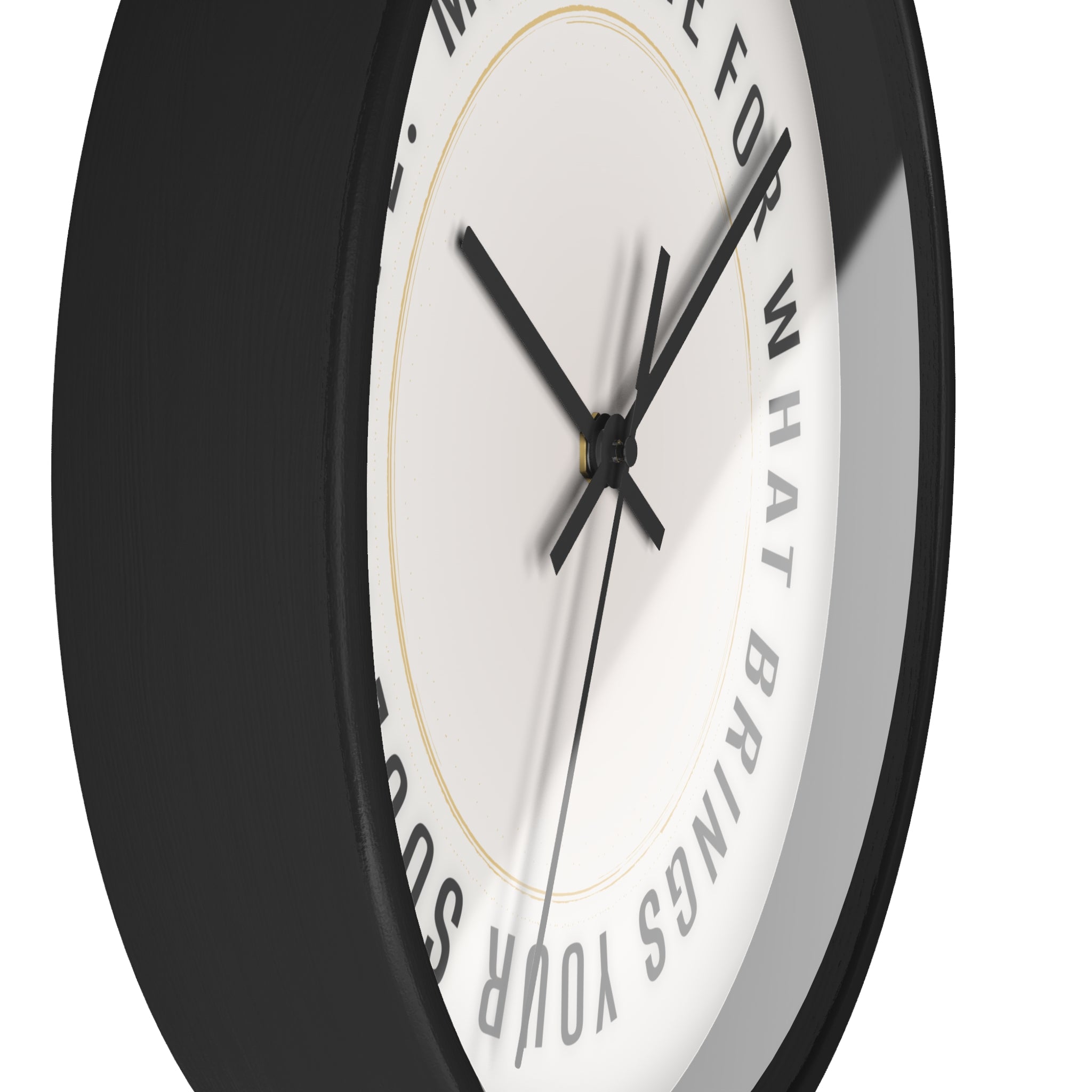 Wall Clock - "Make Time For What Brings Your Soul To Life" Inspirational Round Clock